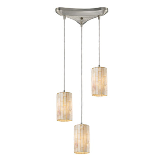 Coletta 10'' Wide 3-Light Pendant - Satin Nickel