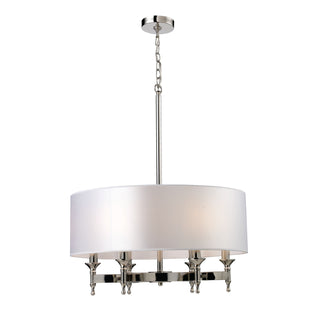 Pembroke 24'' Wide 6-Light Chandeliers - Polished Nickel