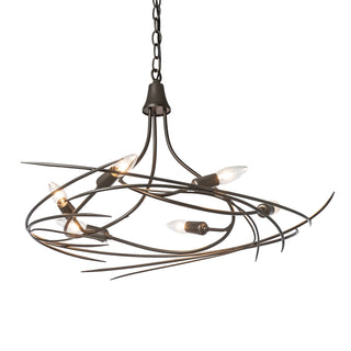 Wisp 6-Light Chandelier Dark Smoke