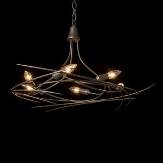 Wisp 6-Light Chandelier Dark Smoke