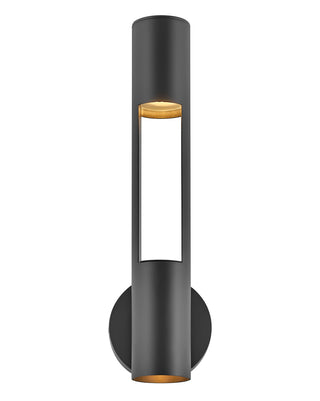 Oslo Medium Wall Mount Lantern In Black Finish