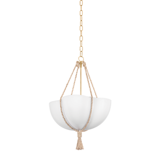 AMBERLEY Pendant with VINTAGE GOLD LEAF Finish