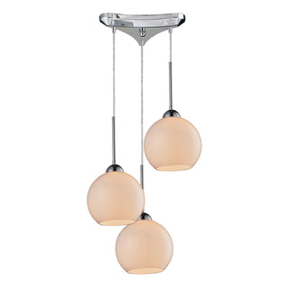 Cassandra 10'' Wide 3-Light Pendant - Polished Chrome