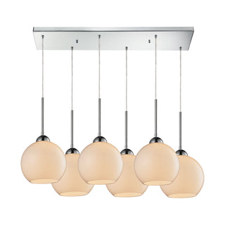 Cassandra 30'' Wide 6-Light Pendant - Polished Chrome