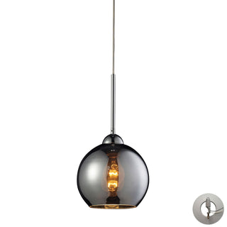 Cassandra 8'' Wide 1-Light Pendant - Polished Chrome (Includes Adapter Kit)