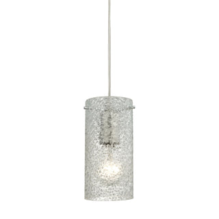 Ice Fragments 5'' Wide 1-Light Pendant - Satin Nickel and Clear Glass