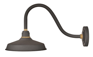 Foundry Classic Medium Gooseneck Barn Light In Dark Bronze Finish