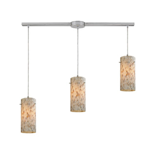 Capri 36'' Wide 3-Light Pendant - Satin Nickel