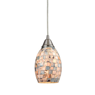 Capri 5'' Wide 1-Light Pendant - Satin Nickel