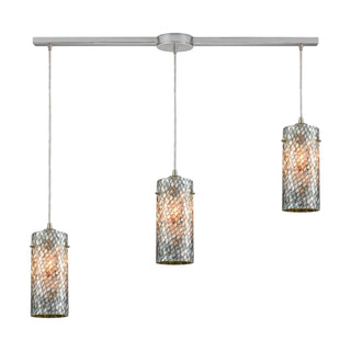 Capri 38'' Wide 3-Light Pendant - Satin Nickel