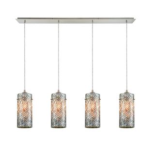 Capri 46'' Wide 4-Light Pendant - Satin Nickel