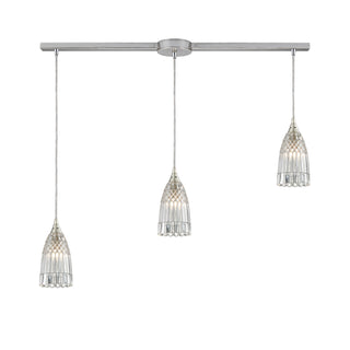 Kersey 36'' Wide 3-Light Pendant - Satin Nickel