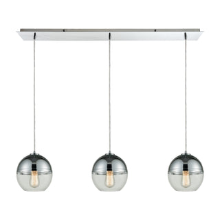 Revelo 36'' Wide 3-Light Mini Pendant - Polished Chrome