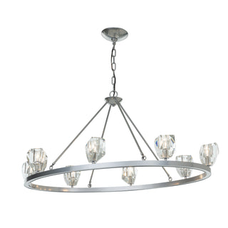 Gatsby 8-Light Chandelier Sterling / Crystal