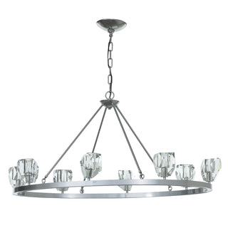 Gatsby 8-Light Chandelier Sterling / Crystal