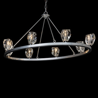 Gatsby 8-Light Chandelier Sterling / Crystal