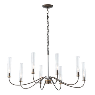 Grace 8-Arm Chandelier Dark Smoke / Brass