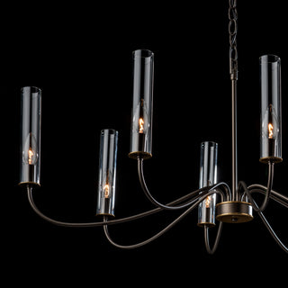 Grace 8-Arm Chandelier Dark Smoke / Brass