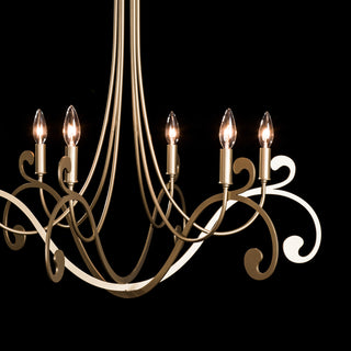 Bella 6 Arm Chandelier Soft Gold