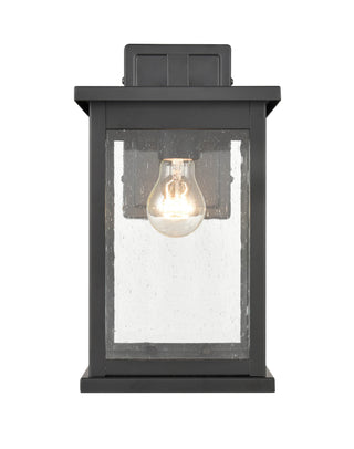 Bowton 1-Light Outdoor Wall Sconce Powder Coated Black