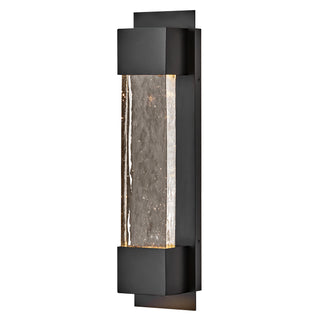 Rune Medium Wall Mount Lantern In Black Finish