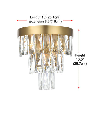 Josephine 10 inch Wall Sconce in Satin Gold