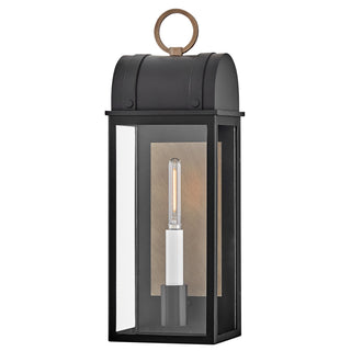Campbell Medium Wall Mount Lantern in Black