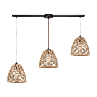 Coastal Inlet 36'' Wide 3-Light Pendant - Oil Rubbed Bronze