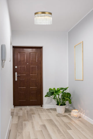 Harlow 16 inch Flush Mount in Satin Gold