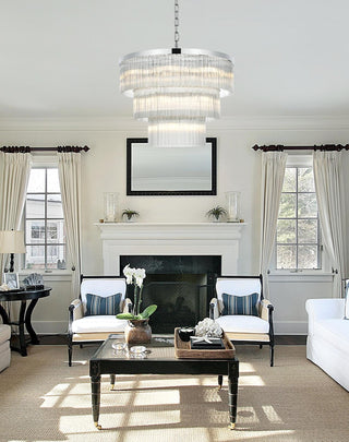 Harlow 32 inch Chandelier in Chrome