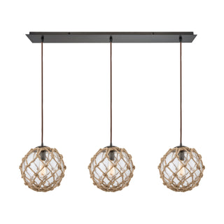 Coastal Inlet 36'' Wide 3-Light Pendant - Oil Rubbed Bronze