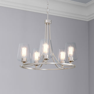 Ashford 5-Light Chandelier Ceiling - Brushed Nickel