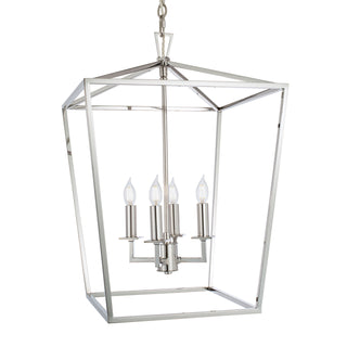 Cage Pendant Light - Polished Nickel