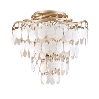 Dolce Semi Flush In CHAMPAGNE LEAF Finish