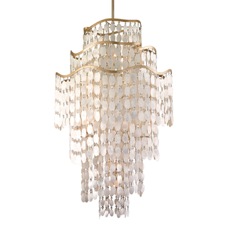 Dolce Chandelier In CHAMPAGNE LEAF Finish