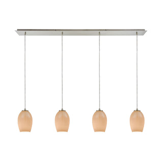 Villiska 46'' Wide 4-Light Mini Pendant - Satin Nickel