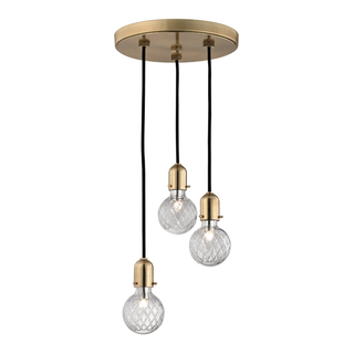 Marlow Pendant Aged Brass