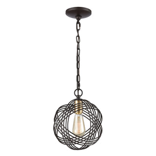 Concentric 9'' Wide 1-Light Mini Pendant - Oil Rubbed Bronze