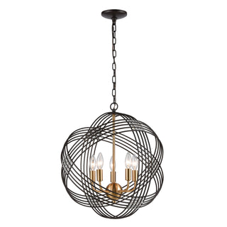 Concentric 19'' Wide 5-Light Chandeliers - Oil Rubbed Bronze