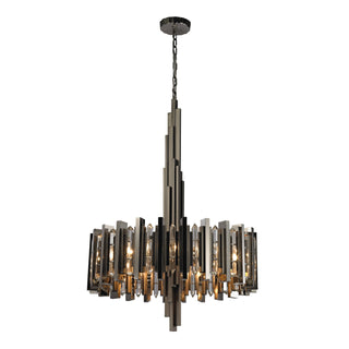 Industrialist 30'' Wide 8-Light Pendant - Black Nickel