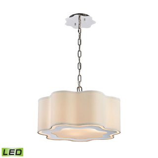 Villoy 18'' Wide 3-Light Pendant - Polished Nickel