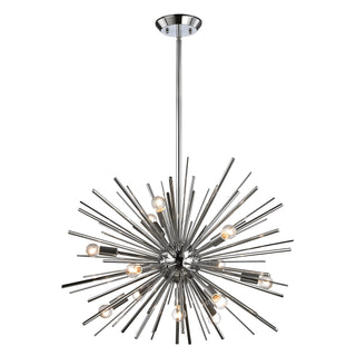 Starburst 27'' Wide 12-Light Chandelier - Polished Chrome