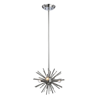 Starburst 12'' Wide 3-Light Mini Pendant - Polished Chrome