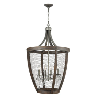 Renaissance Invention 23'' Wide 4-Light Pendant - Weathered Zinc