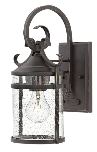 Casa Small Wall Mount Lantern in Olde Black