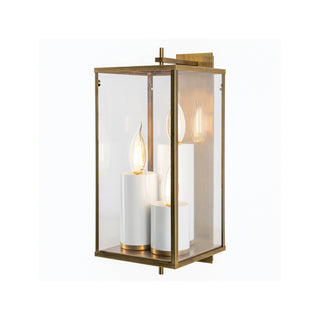 Back Bay Outdoor Wall Lights - Aged Brass