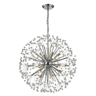 Starburst 27'' Wide 16-Light Chandeliers - Polished Chrome