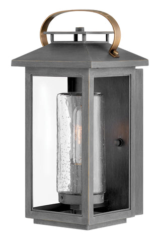 Atwater Medium Wall Mount Lantern In Gray Finish