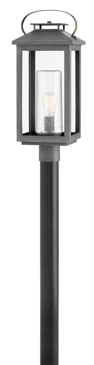 Atwater Large Post Top or Pier Mount Lantern In Gray Finish