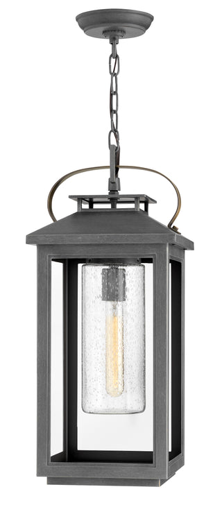 Atwater Large Hanging Lantern 12v In Gray Finish